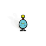 A photo of a Party Bird soft enamel pin.