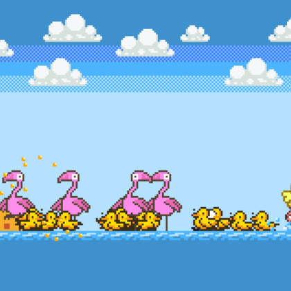 A gameplay screenshot from Feed Ducks.