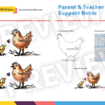 Spot the Difference activity and Parent & Teacher Support Notes preview.