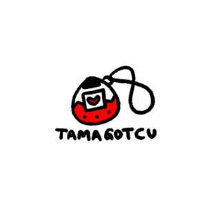 The front of a Tamagotchu greeting card.